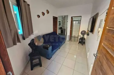 Kitnet à venda em caraguatatuba, jardim das gaivotas, com 1 quarto, 37,5m²