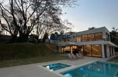 Condomínio porta do sol - mairinque - casa de campo de luxo no porta do sol – 5 suítes, 350m², piscina infinita e vista panorâmica – castelo branco km 63