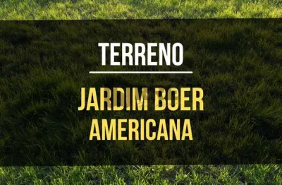 Terreno à venda no Jardim Boer II, Americana 