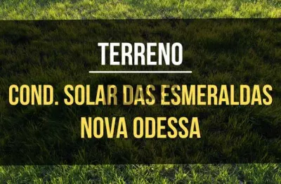 Terreno à venda, 300 m² por R$ 295.740 - Jardim Solar das Esmeraldas - Nova Odessa/SP