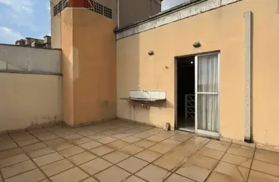 Cobertura para venda ou locação com, 2 dormitórios, 2 banheiros, 2 vagas garagem coberta, terraço,