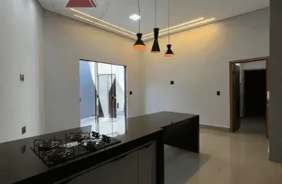 Casa à venda com, 3 dormitórios, 1 suíte, 2 banheiros, área gourmet, cozinha americana, 3 vagas gar