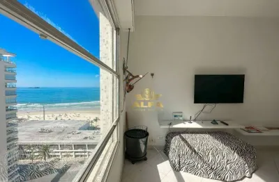 Vista mar - apartamento com 2 dormitórios à venda, 66 m² - pitangueiras - guarujá/sp