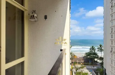 Vista mar - apartamento com 2 dormitórios à venda, 85 m² - pitangueiras - guarujá/sp