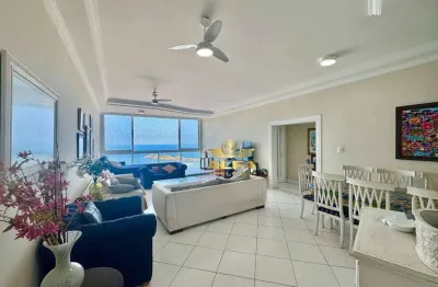Frente mar - apartamento com 4 dormitórios à venda, 180 m² - pitangueiras - guarujá/sp