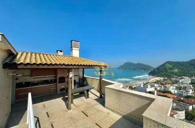 Cobertura com 3 dormitórios à venda, 318 m² por r$ 2.500.000,00 - tombo - guarujá/sp