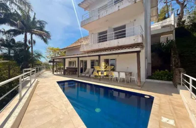 Casa de alto padrão frente ao mar na península – praia da enseada, guarujá/sp | alfa imóveis guarujá