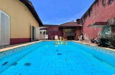 Casa à venda no condomínio albamar, guarujá – 2 dormitórios, piscina, churrasqueira e lazer completo | alfa imóveis guarujá