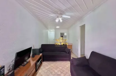 Apartamento na praia das pitangueiras guarujá; 2 quartos; 2 quadras do mar; arejado; 1 vaga | alfa imóveis guarujá