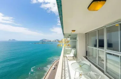 Apartamento frente ao mar em condomínio com lazer na praia das pitangueiras – alfa imóveis guarujá