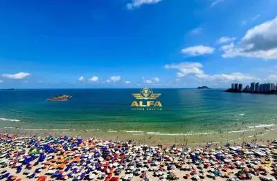 Apartamento Frente Mar à Venda na Praia das Pitangueiras com Varanda e Vista Mar – Alfa Imóveis Guarujá