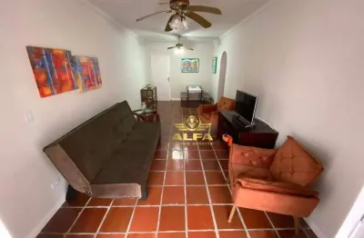 Apartamento Mobiliado à Venda na Praia das Astúrias com Sacada e Vaga – Alfa Imóveis Guarujá