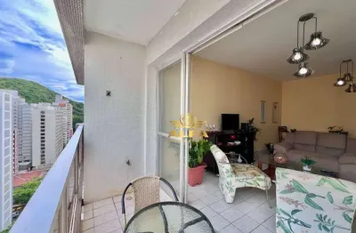 Apartamento com sacada a 1 quadra da Praia das Pitangueiras – Alfa Imóveis Guarujá