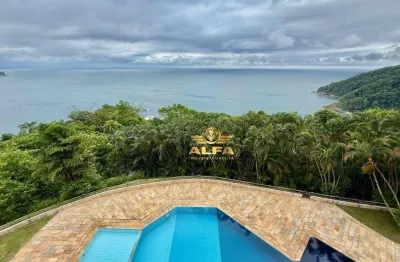 Apartamento reformado com vista mar e 3 vagas na Praia do Sorocotuba – Alfa Imóveis Guarujá