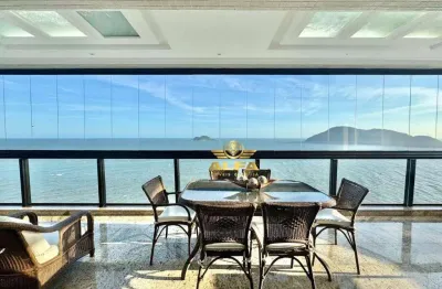 Apartamento frente mar com 4 suítes na praia das astúrias – alfa imóveis guarujá