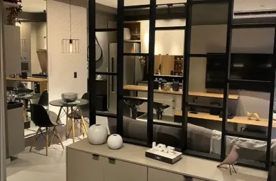 Studio mobiliado c varanda gourmet  e lazer completo no jardim redentor