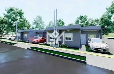 Casa à venda em Gravataí (Parque dos Anjos) – 2 quartos, 43m² úteis, terreno 70m², aceita financiamento