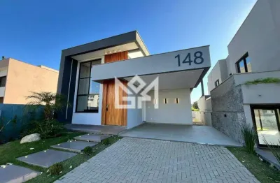 Casa térrea de alto padrão à venda em condomínio fechado em gravataí ? 3 dormitórios e vista privilegiada