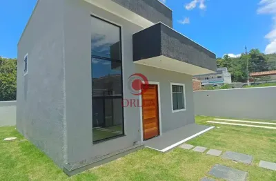 Casa com 2 quartos à venda na avenida carlos marighella, lote 13, inoã, maricá, 61 m2 por r$ 450.000