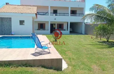 Casa com 3 quartos à venda na rua cento e quarenta e cinco, lt 28, jardim atlântico leste (itaipuaçu), maricá, 543 m2 por r$ 1.150.000