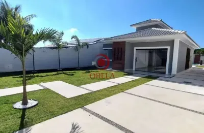 Casa com 3 quartos à venda na rua abrahão tavares de moraes, lote 9, jardim atlântico leste (itaipuaçu), maricá, 140 m2 por r$ 850.000