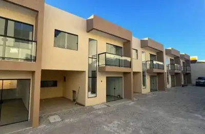 Casa duplex em condomínio - 3 suítes no centro de lauro de freitas