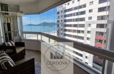 Locação temporada balneário camboriú | apartamento quadra mar com vista mar 05 quartos, sacada com churrasqueira à carvão