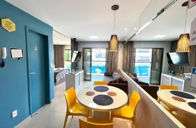 Flat totalmente mobiliado em ponta negra | moradia - investimento