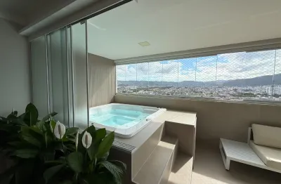 Lindo apartamento com jacuzzi na sacada, 3 dormitórios no centro de palhoça