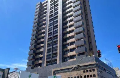 Apartamento no edifício fortaleza para alugar, suíte e dois quartos, centro de guarapuava