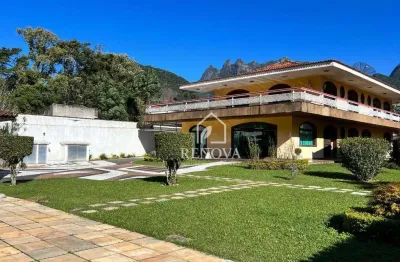 Mansão com sete suítes à venda, 881 m² por r$ 5.000.000 - alto - teresópolis/rj