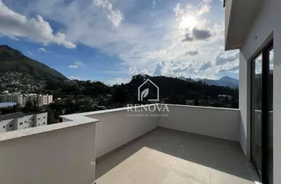 Cobertura com quatro quartos à venda, 134 m² por r$ 680.000 - bom retiro - teresópolis/rj