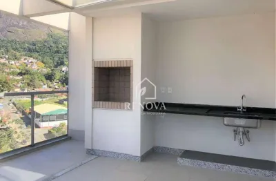 Cobertura com três suítes à venda, 207 m² por r$ 1.750.000 - agriões - teresópolis/rj