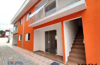 Village com 2 dormitórios à venda, 55 m² por r$ 370.000,00 - vila itapanhau - bertioga/sp