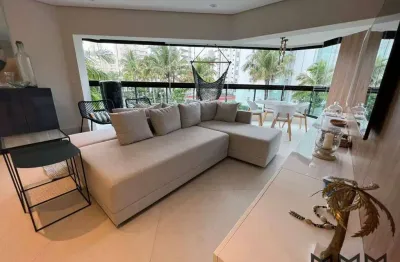 Apartamento com 4 dormitórios à venda, 169 m² por r$ 4.500.000,00 - riviera de são lourenço - bertioga/sp