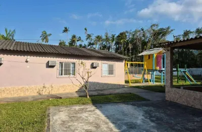 Casa tipo chácara com 3 dormitório + edícula com 3 dormitórios à venda, 3000 m² por r$ 954.000 - sitio são joão - bertioga/sp
