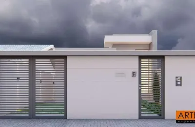 Casa moderna à venda no cidade jardim 1 – 2 quartos, suíte, nascente e área gourmet