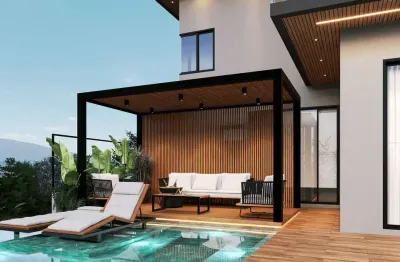 Casa de alto padrão à venda no condomínio residencial santorini