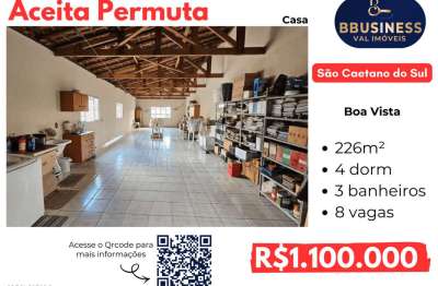 Casa à venda, Boa Vista com 4 dormitórios, sendo 1 suíte - São Caetano do Sul, SP