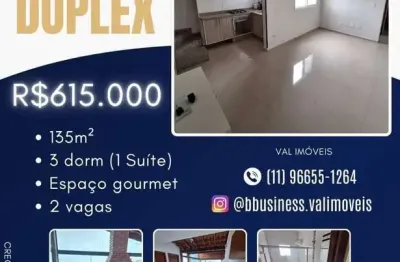 Cobertura  à venda com 3 dormitórios - santa maria, santo andré, sp