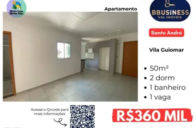 Apartamento com 2 quartos à venda na Vila Guiomar, Santo André 
