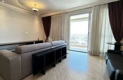 Apartamento mobiliado para locação com 2 dormitórios, 1 suíte, 1 vaga de garagem e 94m²