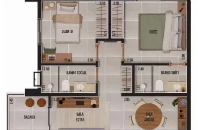 Apartamento de 2 quartos no residencial otto, nova ribeirânia. 1 suíte, 2 salas, 2 banheiros, 2 vagas na melhor localização de ribeirão preto-sp! quer imóvel negócios imobiliários.