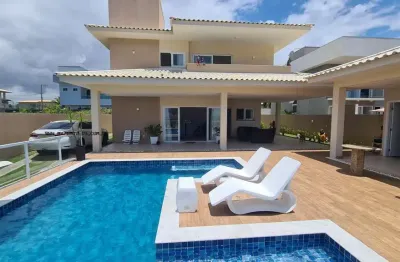 Casa em condomínio para venda em camaçari, barra do jacuípe, 5 dormitórios, 5 suítes, 6 banheiros, 7 vagas