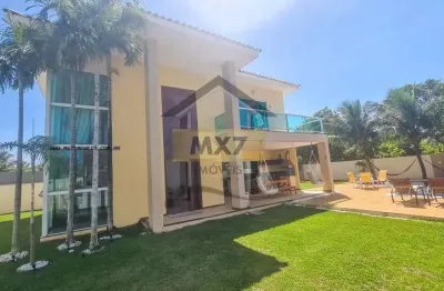 Casa em condomínio para venda em camaçari, barra do jacuípe, 4 dormitórios, 3 suítes, 5 banheiros, 4 vagas