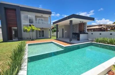 Casa em condomínio para venda em camaçari, guarajuba, 6 dormitórios, 6 suítes, 7 banheiros, 4 vagas