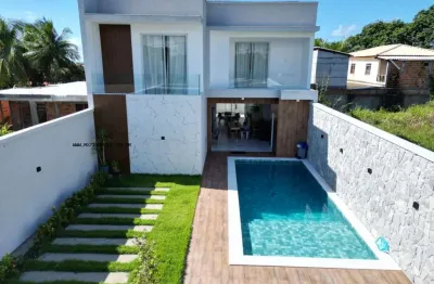 Casa em condomínio para venda em camaçari, barra do jacuípe (monte gordo), 5 dormitórios, 5 suítes, 6 banheiros, 2 vagas