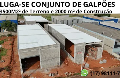 Aluga-se conj. de 3 galpões/barracão - 3.500m² de terren / 2.000m² const
