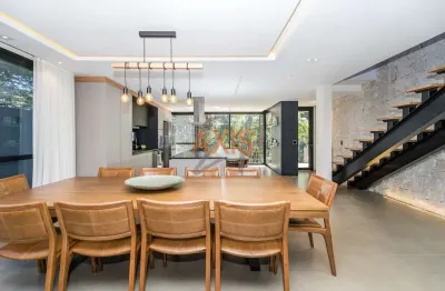 Casa em condomínio fechado com 4 quartos à venda na rua orlando peruci, santa felicidade, curitiba, 366 m2 por r$ 2.800.000