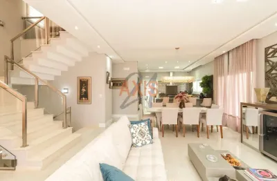 Casa em condomínio fechado com 6 quartos à venda na rua hermenegildo luca, santa felicidade, curitiba, 374 m2 por r$ 3.990.000